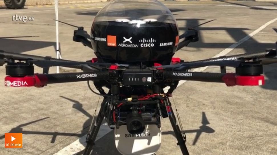 Llega el primer dron conectado con 5G al MWC2019