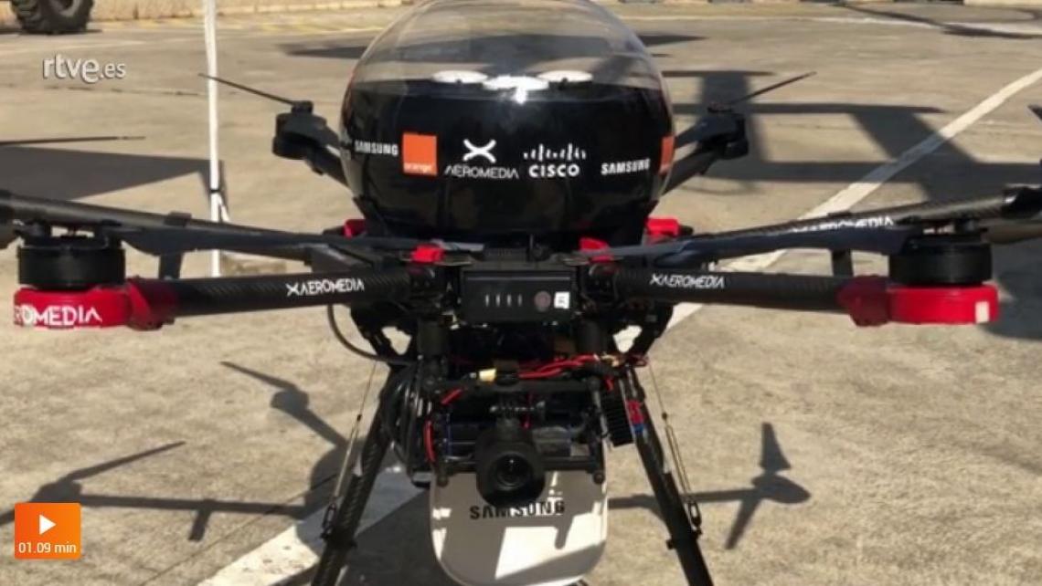 Llega el primer dron conectado con 5G al MWC2019