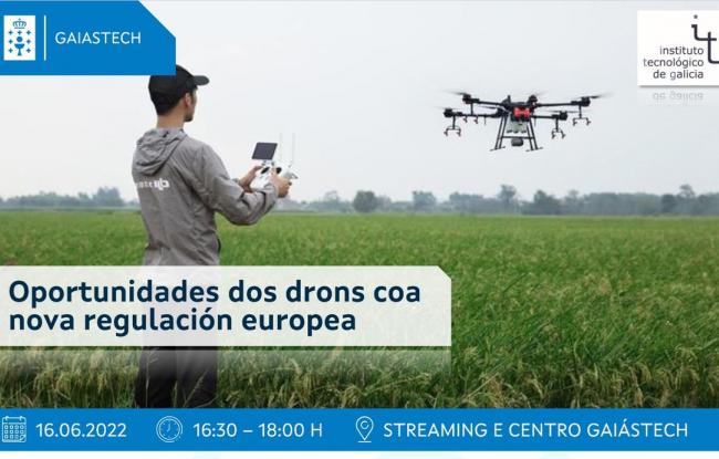 Información sobre jornada "Oportunidades de los drones con la nueva regulación europea"