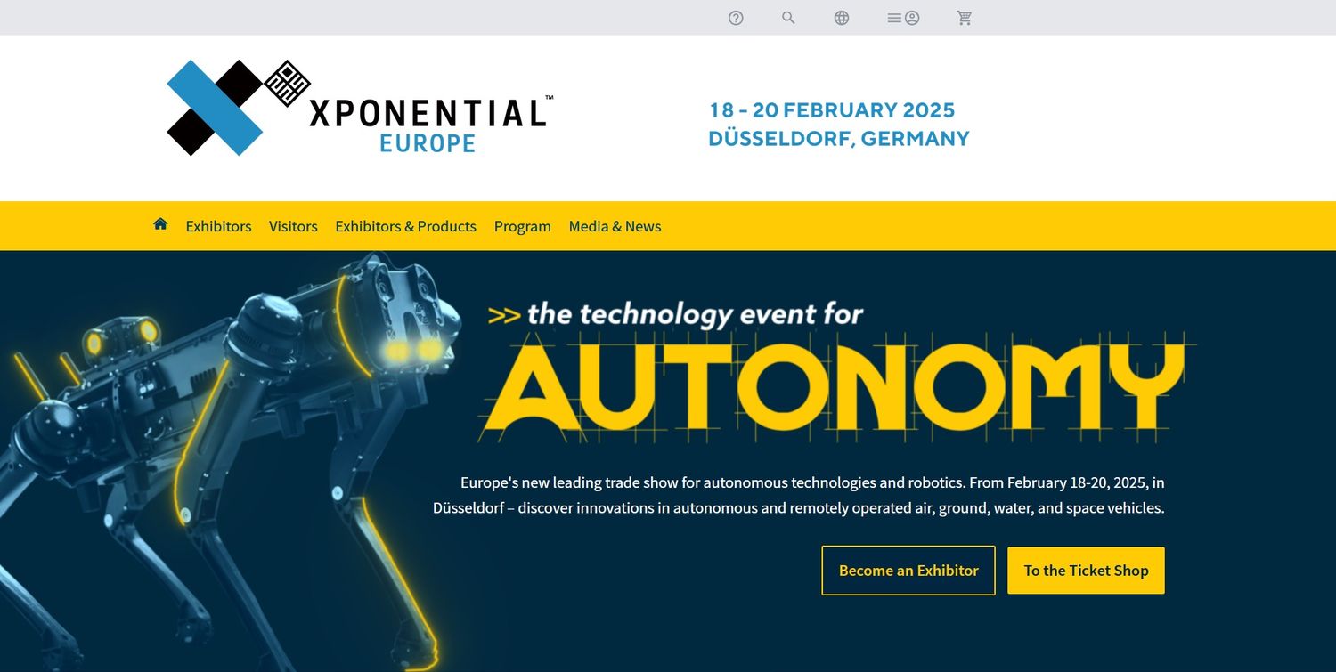 XPONENTIAL Europe 2025 - Autonomous technologies & robotics