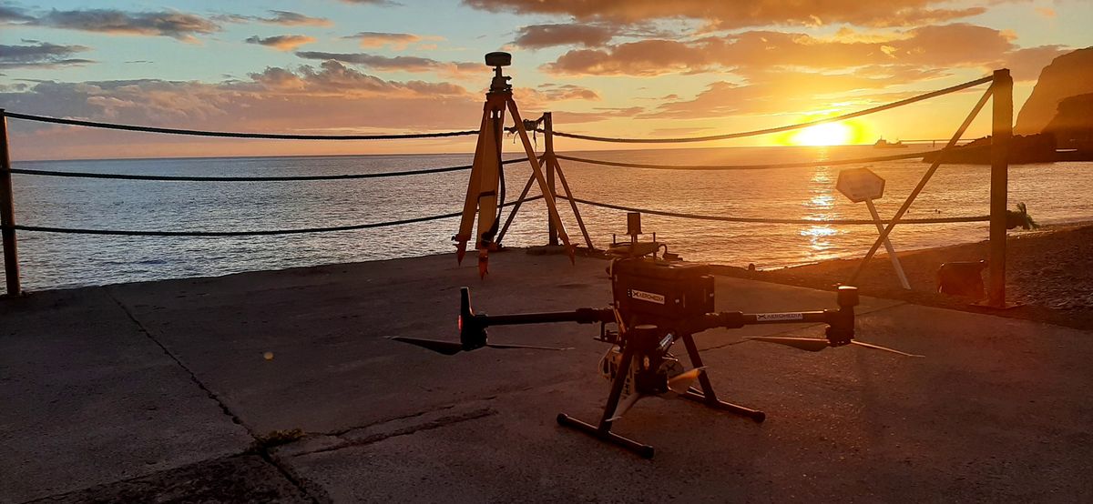 Aeromedia: Nuestros #LiDAR trabajan de SOL a SOL en #Madeira
